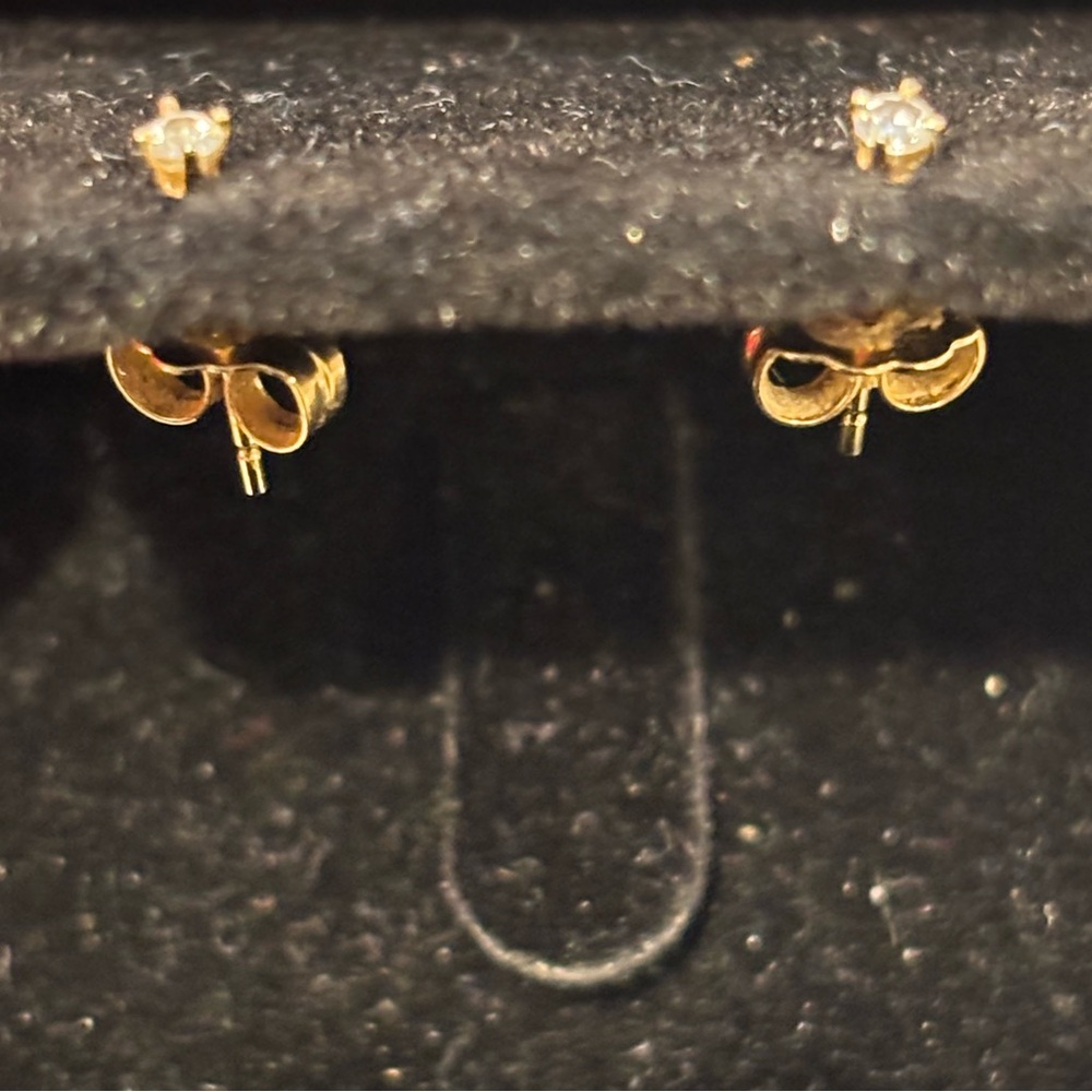 14k with 0.01 ct diamond Earrings